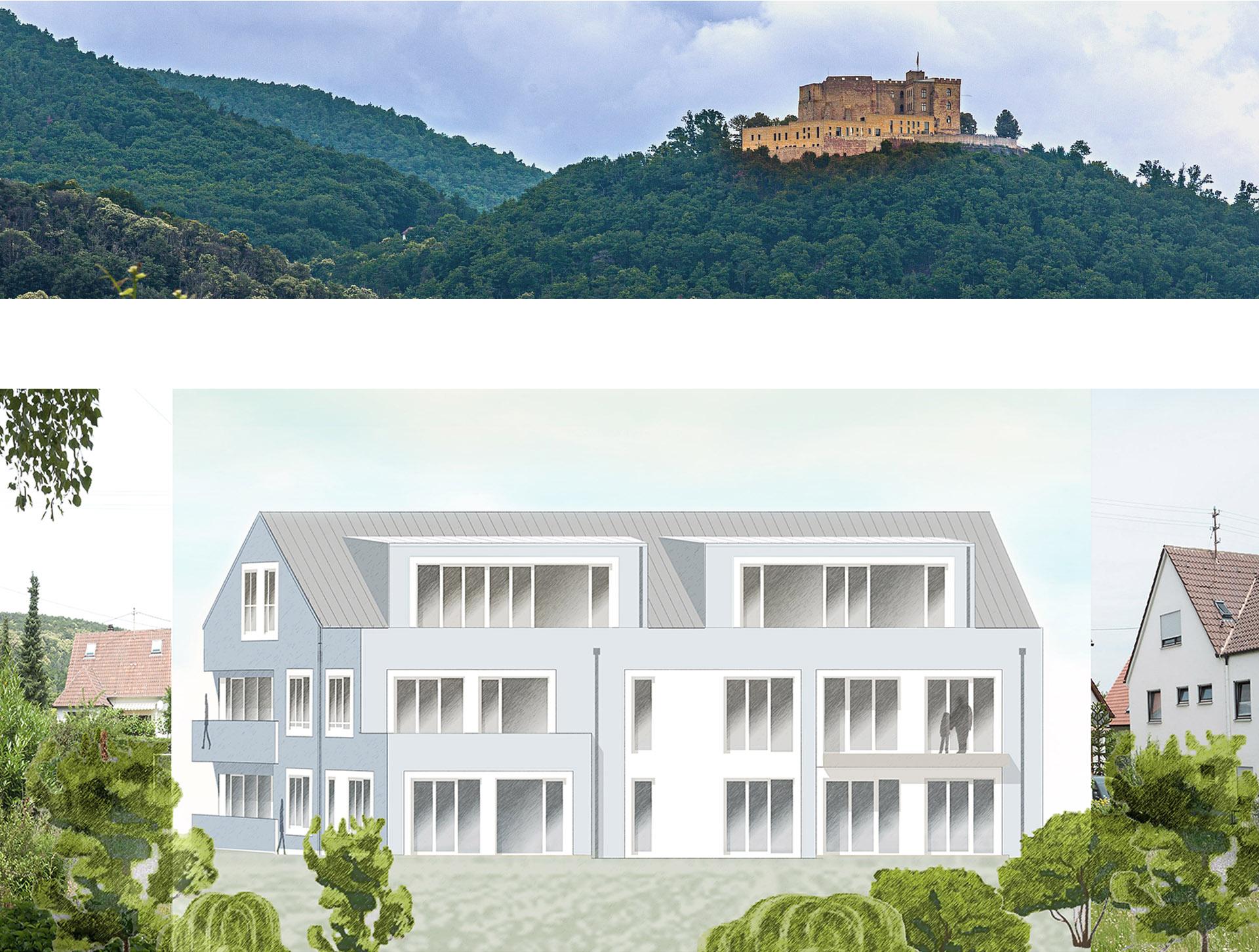The project Wohnen am Fußes des Hambacher Schloss